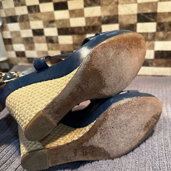 Tory Burch Blue Wedges - Picture 3 of 6